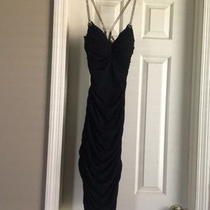 Black slinky dress